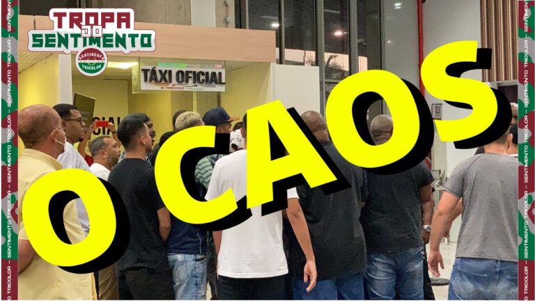 O CAOS - CONFUSÕES E AGRESSÕES NO DESEMBARQUE DO FLUMINENSE NO GALEÃO - VEJAM AS IMAGENS