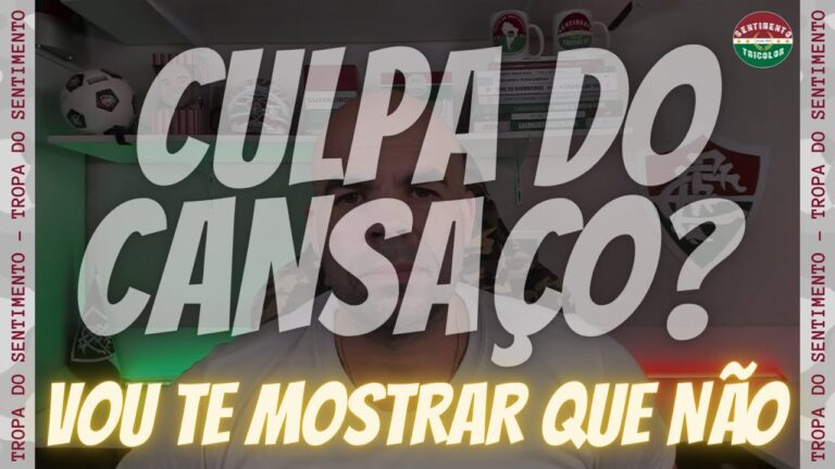 🚨 CANSAÇO? VOU TE MOSTRAR QUE ELE NÃO É O RESPONSÁVEL PELA QUEDA DE DESEMPENHO DO FLUMINENSE