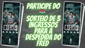 ATENÇÃO - QUER ASSISTIR A DESPEDIDA DO FRED NO MARACANÃ SEM GASTAR NADA? VEM COMIGO