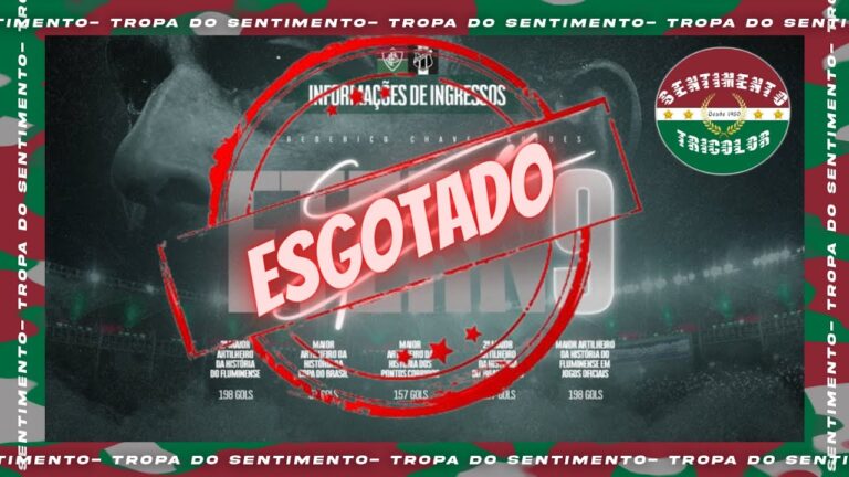 LIVE - INGRESSOS ESGOTADOS PARA A DESPEDIDA DO FRED NO FLUMINENSE