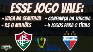 FLUMINENSE X FORTALEZA DUELAM NO MARACA VALENDO UMA VAGA NA SEMIFINAL E R$ 8 MILHÕES NA CONTA