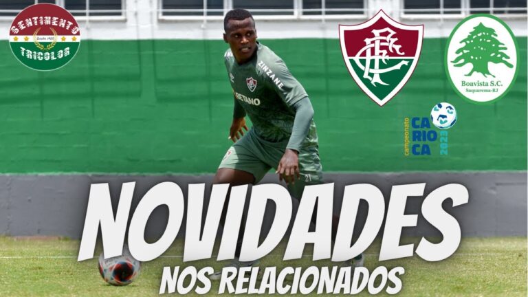 NOVIDADES NA LISTA DOS RELACIONADOS DO FLUMINENSE PARA ENFRENTAR O BOA VISTA NO MARACANÃ