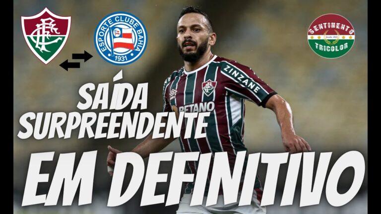 YAGO FELIPE DEIXARÁ O FLUMINENSE PARA JOGAR NO BAHIA