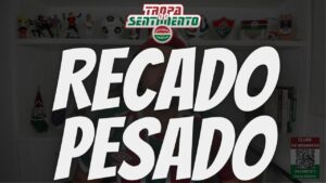 CLICA AQUI RAPIDINHO SÓ PARA EU VER UMA COISA - RECADO FORTE E PESADO PARRA O TORCEDOR DO FLUMINENSE