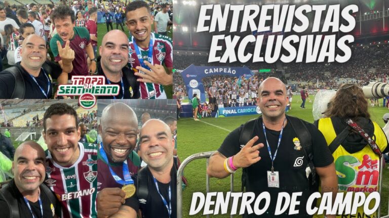 SURREAL E INESQUECÍVEL - COMEMOREI O TÍTULO DO FLUMINENSE DENTRO DE CAMPO E ENTREVISTEI OS JOGADORE