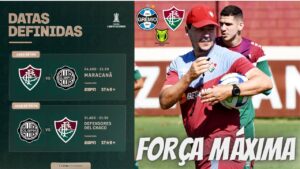 FLUMINENSE IRÁ DE FORÇA MÁXIMA CONTRA O GRÊMIO | DEFINIDAS DATAS DAS QUARTAS DE FINAL DA LIBERTA