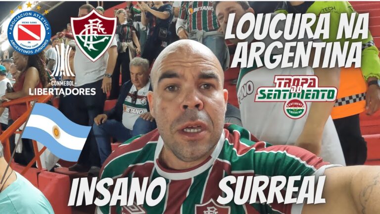 VLOG - CENAS MUITO FORTES NO JOGO DO FLUMINENSE CONTRA O ARGENTINO JNRS NA ARGENTINA PELA LIBERTA