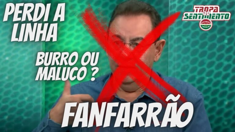 PERDI A LINHA COM ESSE JORNALISTA FANFARRÃO - NINGUÉM VAI FALAR ISSO DA TORCIDA DO FLUMINENSE  NÃO