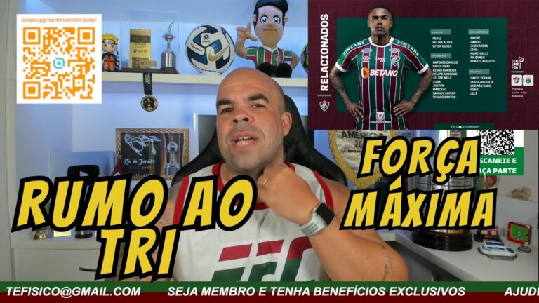 TODOS RELACIONADOS - FLUMINENSE VEM COM FORÇA MÁXIMA COM DIREITO A RAIO EM CAMPO