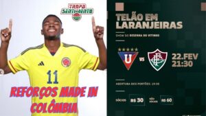 REFORÇOS CHEGANDO DA COLÔMBIA - O DIA DO FLUMINENSE EM QUITO NO EQUADOR