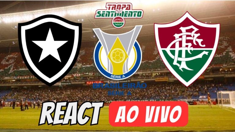 🔴 AO VIVO - PRÉ JOGO + REACT - BOTAFOGO X FLUMINENSE - BRASILEIRÃO 2024