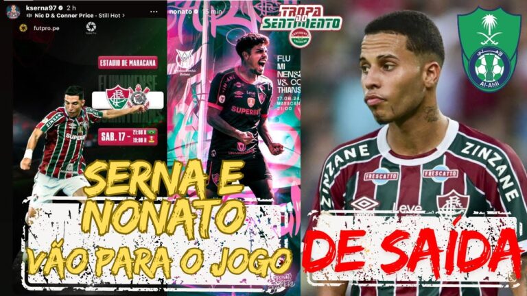 DO NADA? ALEXSANDER DE SAÍDA DO FLUMINENSE | NONATO E KEVIN SERNA IRÃO ENFRENTAR O CORINTHIANS