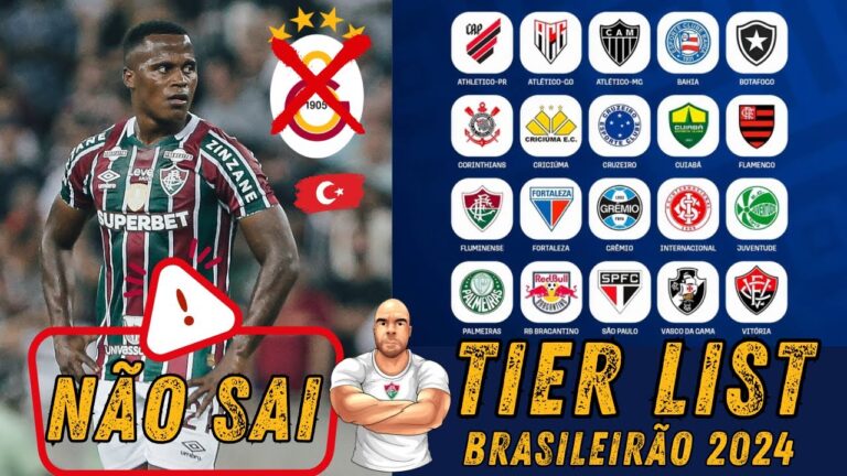 🤑 74 MILHÕES 🤑 FLUMINENSE RECUSA NOVA PROPOSTA POR JHON ÁRIAS | TIER LIST DO BRASILEIRÃO 2024