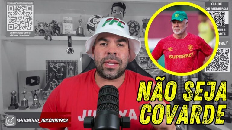 🔴 NÃO SEJA COVARDE MANO - FLUMINENSE VAI PRA CIMA DO ATLÉTICO GO