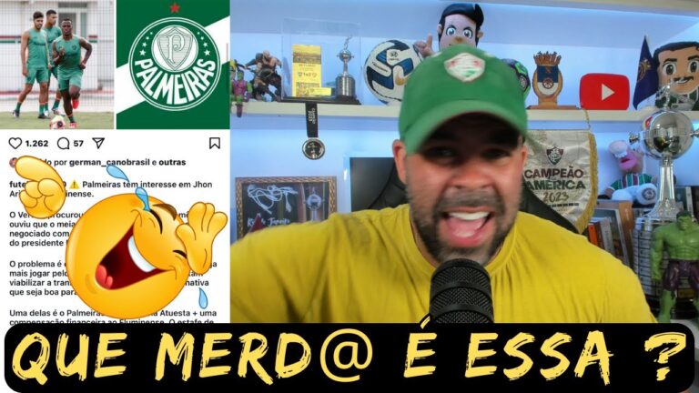 🔴QUE MERD@ DE NOTÍCIA É ESSA ? ÁRIAS ESTÁ INSATISFEITO NO FLUMINENSE ? BIZARRO 🚯