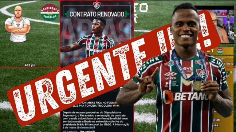 🚨 URGENTE 🚨 JHON ÁRIAS RENOVA CONTRATO COM O FLUMINENSE