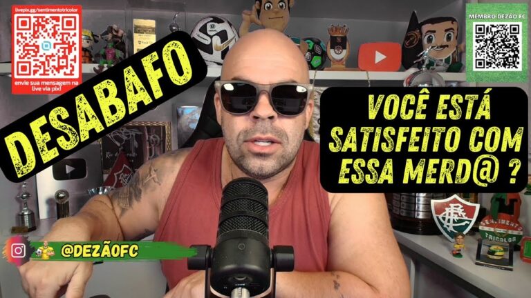 🔴 FORTE DESABAFO - FLUMINENSE ESTÁ INDO PARA UM CAMINHO QUE ME PREOCUPA MUITO, MUITO MESMO