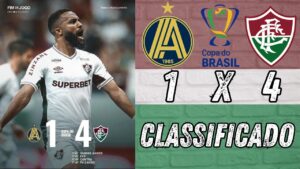 FEZ A OBRIGAÇÃO - APARECIDENSE 1 X 4 FLUMINENSE - CLASSIFICADO PARA AS OITAVAS DA COPA DO BRASIL